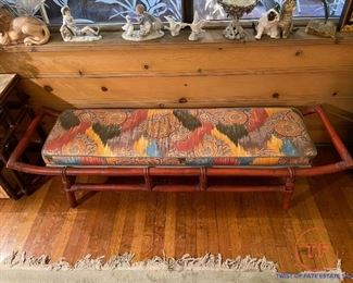 John Wisner for FICKS REED Rattan Bench