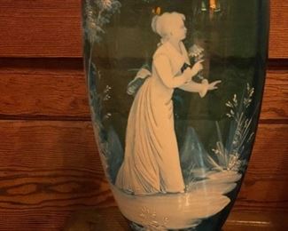 Mary Gregory Royal Blue Vase