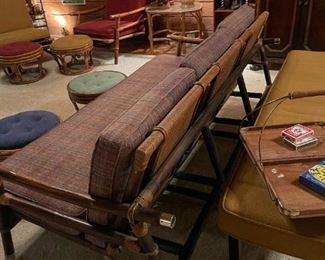 John Wisner for FICKS REED Far Horizons Collection Bamboo Rattan Sofa