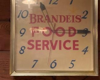 Vintage BRANDIES Food Service Clock