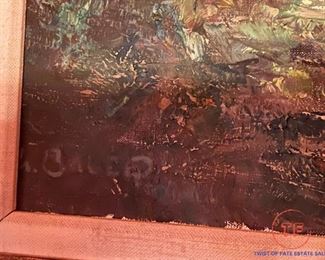 Original Oil on Canvas by WILLI BAUER