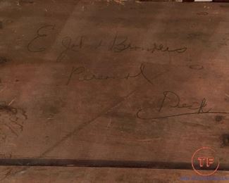 Trunk Signed " E John Brandeis Personal Desk"