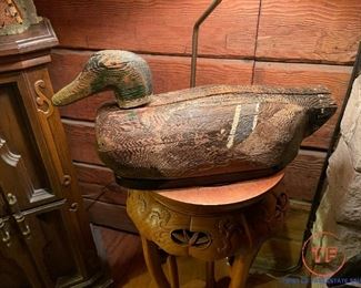 Hand Carved Duck Decoy Lamp