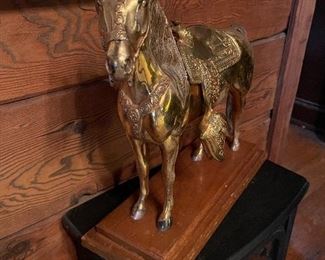 Vintage Dodge Incorporated Metal Horse Statue