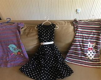 Large selection of girls clothes from size 12 months to girls 6/7.