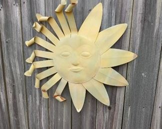 Metal Sun wall hanger                                                                             $5