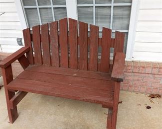 Wooden bench  $50
