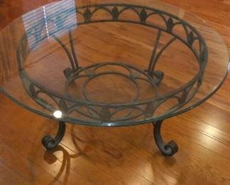Glass top coffee table                                                                                $75