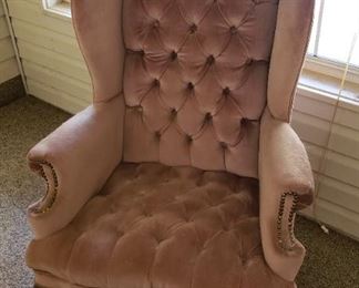 Blush gold chair