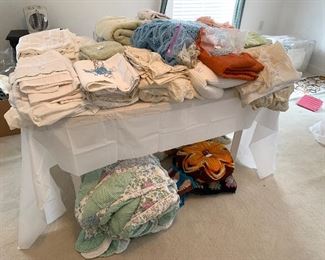Linens - towels, bedspreads, sheets
