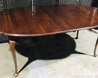 American Colonial Solid Cherry Wood Dining Table