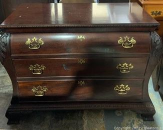 Banded Mahogany Traditional Style Bombay Chest by Century Furniture
