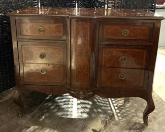 Beautiful Vintage Chest with an Inlaid Design