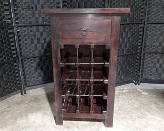 Rustic Look 12 Bottle Wine Cabinet