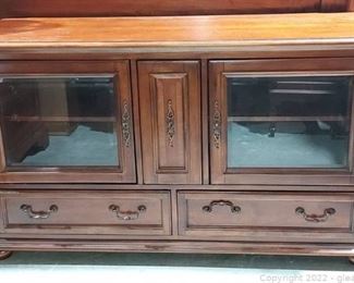 Very Nice 2 Door 3 Drawer Media Cabinet