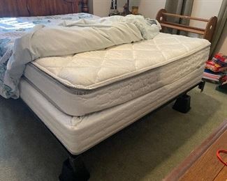 2____$395 
Sleep number Queen size bed with wood headboard and frame 