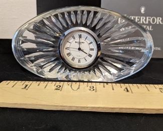 Waterford Crystal clock, with box