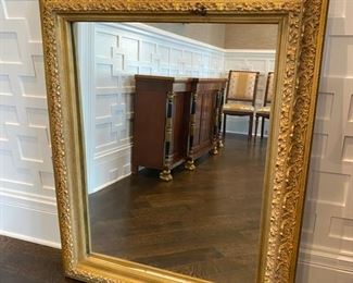 Giltwood mirror 50"h x 39"w  $450.00