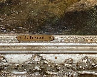 Joseph Thors (British 1835-1900) $900.00                                                  Frame size 24" x 20"