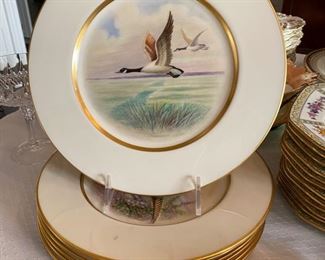 Lenox Wild Birds China dinner plates 7 pc.  $185.00