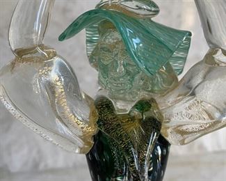 Murano glass figurine 12"