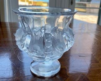Lalique bird vase  $185.00