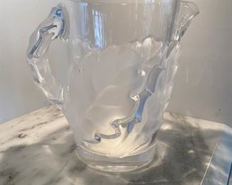 Lalique oak leaf pitcher $450.00