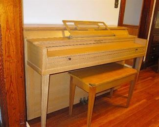 PIANO   (NOT HAUNTED)  

Light wood piano. Hallet, Davis circa 1960. Not possessed or haunted in any way. Tuned more than 24 months ago: played by human hands - 24 hours ago. Not a player piano - does not play by itself. Comes with bench. Has wheels. Please take this out of my home. 

If it makes it more enticing - will include sheet music.
Boston
