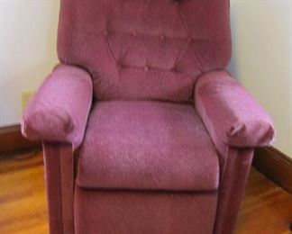 Pride Power Lift Chair/Recliner     ($100)
This power lift recliner is designed to be a functional and fashionable part of any home décor. Built by Pride Lift Chairs for quality and reliability.
Pride is America's #1 Lift Recliner Brand!
Pride Lift Chairs are FDA Class II Medical Devices designed to aid individuals with mobility impairments. This chair enables a mobility impaired individual to safely rise, sit or recline in the chair and many models contain additional features designed to assist with other impairments. 
Comes with remote and side pockets for storage.
Boston
