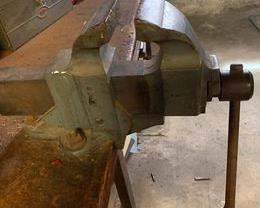 Vintage RARE The Chas."Chase" Parker Co. 39X - 4" Jaw Meriden CT USA Bench Vise
$100

Vintage RARE The Chas."Chase" Parker Co. 39X - 4" Jaw Meriden CT USA Bench Vise

Patent date Jan 2 1906, 4” jaws and opens to 5 1/2”. This weighty tool is still in tact and a perfectly functioning vise. It moves in and out smoothly. Please look at all pictures for more details and condition.