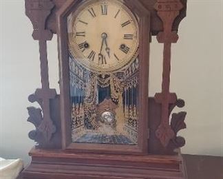 19th Century Pendulum Mantle Clock 