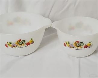 Set of 3 rooster mixing bowls (3rd one not pictured)