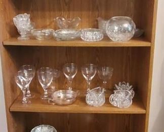 Cut glass and other items