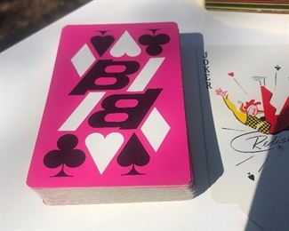 Playing cards with Alexander Girard is the only way to fly, Braniff.