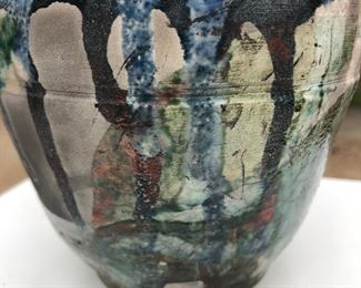 Nice raku on this piece of pottery.