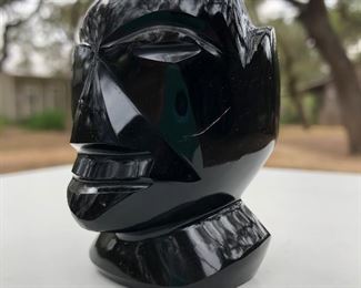 Obsidian Aztec face.