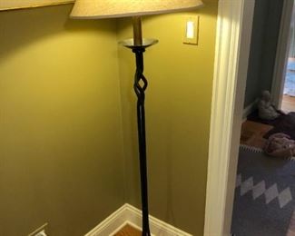 BRONZE TWIST METAL FLOOR LAMP $45
