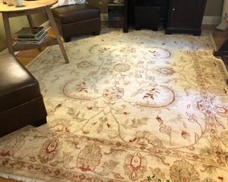 HAND TUFTED WOOL RUG  10 FT X 8 FT $475
