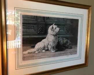 HERBERT THOMAS DICKSEE ETCHING HAND-COLORED "READY" $125
