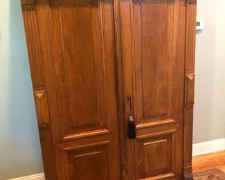 NEO-CLASSIC ARMOIRE STORAGE WARDROBE WITH INTERIOR SHELVING $495
