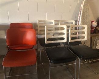 Three Sets of  Retro Chairs
(4 in each set)