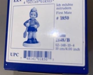 Goebel Hummel NIB First Mate #2148/B TMK 8 - 4 inches tall