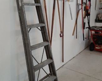 Lawn and garden tools, ladder