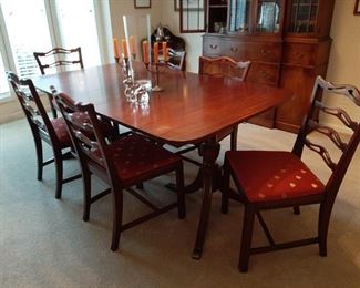 Gorgeous Baker dining room suite table, includes 8 chairs 