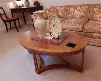 Baker Cocktail table, sofa, desk, and chair pristine condition