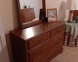 Dresser and mirror