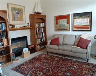 Flexsteel sofa Karastan rug