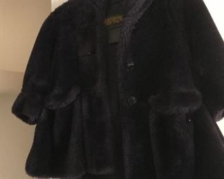 Vintage child's fur coat jacket