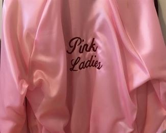 PINK LADIES varsity jacket satin