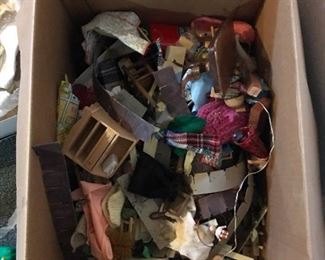 Doll house furniture vintage 